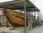 Botter 'Rosalie' in aanbouw bij het museum in Baasrode (situatie mei 2016)